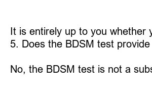 BDSM 테스트